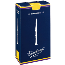 Vandoren #2.5 Bb Clarinet Filed Reed 10 Pack