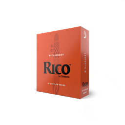 Rico #2.5 Bb Clarinet Unfiled Reed 10 Pack